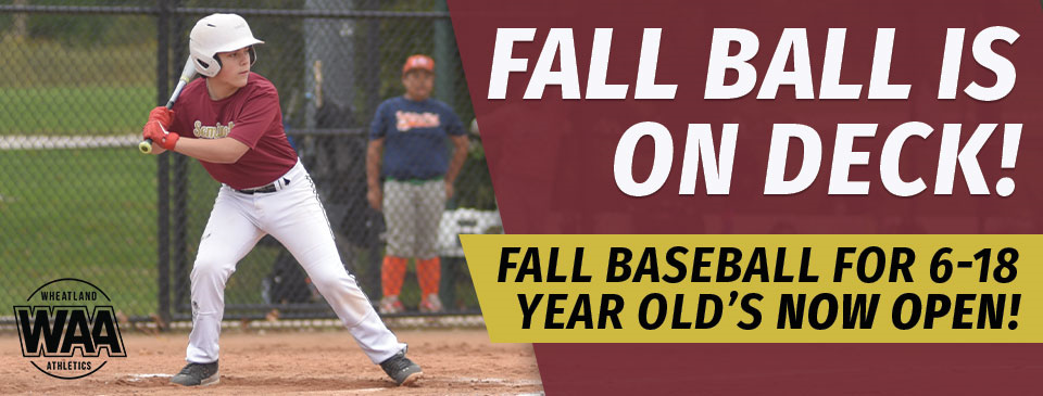 Fall Baseball is On Deck! Register Now!