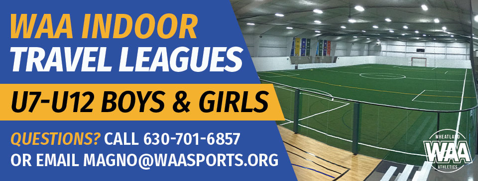 Indoor Travel Soccer Leagues for U7-U12 Teams!