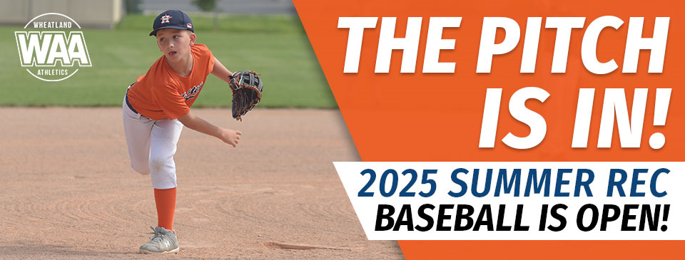 2025 Summer Rec Baseball NOW OPEN!