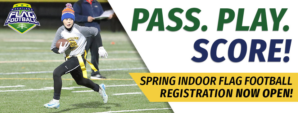 It's Back! Spring Indoor Flag Football for 1st-6th Grade!